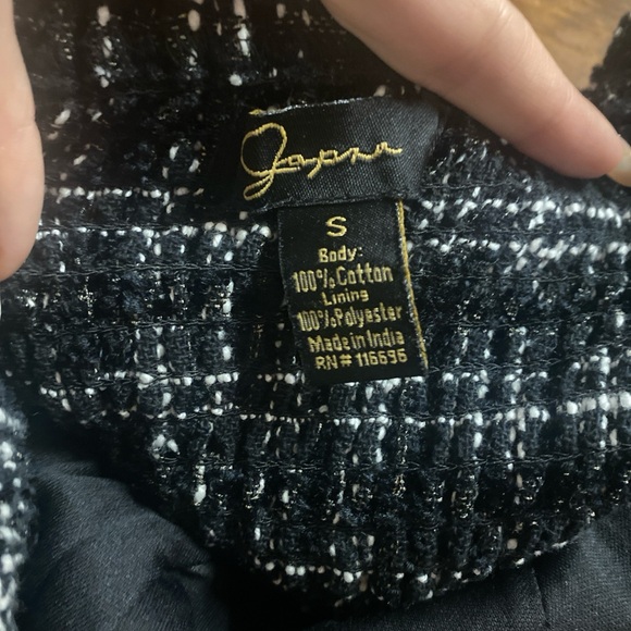 Japna Black and White Checkered Tank Top - Picture 3 of 3